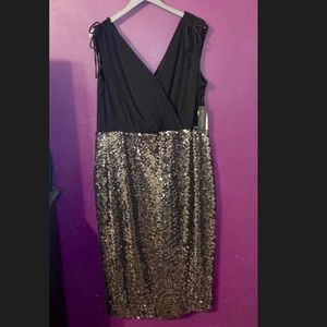 NWT Lane Bryant Sequin Midi Sheath Dress